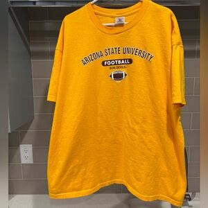 Vintage Y2K Arizona State Sun Devils Football Gold Tee Size XXL